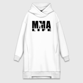 Платье-худи хлопок с принтом MMA в Кировске,  |  | arts | fights | martial | mixed | mma | no rules | sports | wrestling | без правил | боевые | бои | борьба | единоборства | искусства | смешанные | спорт