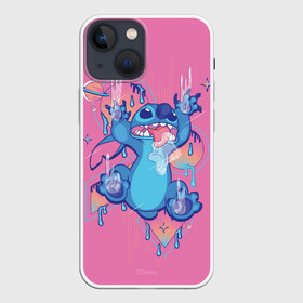 Чехол для iPhone 13 mini с принтом Стич в Кировске,  |  | alien | experiment 626 | lila and stich | lilo  stitch | lilo and stitch | vdhaydsof | walt disney | дисней | инапланетянин | инопланетянин | лерой | лила и стич | лило и стич | пришелец | прищелец | синий зверек зверёк | стежок | экспер