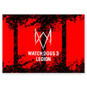 Поздравительная открытка с принтом Watch Dogs: Legion. в Кировске, 100% бумага | плотность бумаги 280 г/м2, матовая, на обратной стороне линовка и место для марки
 | esport | games | watch dogs: legion | боевик | вотч догс легион | игроки | игролюбители | игроманы | игры | киберспорт | сторожевые псы | эйден пирс