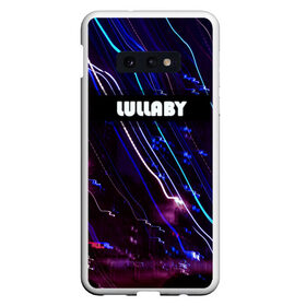 Чехол для Samsung S10E с принтом LULLABY в Кировске, Силикон | Область печати: задняя сторона чехла, без боковых панелей | Тематика изображения на принте: glitch | неоновые полоски | неоновый дождь | трендовый дизайн | фейерверк