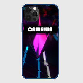 Чехол для iPhone 12 Pro с принтом CAMELLIA в Кировске, силикон | область печати: задняя сторона чехла, без боковых панелей | абстракция | геометрия | неоновый огонь | неоновый полосы | неоновый свет