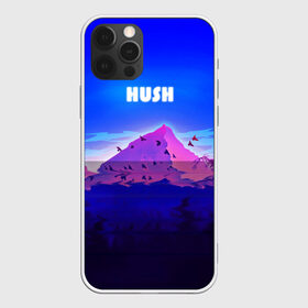 Чехол для iPhone 12 Pro Max с принтом HUSH в Кировске, Силикон |  | голубое небо | горы | долина | закат | нарисованные горы | облака | природа | птицы | рассвет | тропики