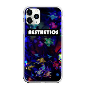 Чехол для iPhone 11 Pro Max матовый с принтом AESTHETICS в Кировске, Силикон |  | Тематика изображения на принте: брызги красок | неоновая надпись | неоновые цветы | неоновый свет | светодиоды | цветы