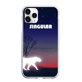 Чехол для iPhone 11 Pro Max матовый с принтом SINGULAR в Кировске, Силикон |  | алый закат | звездное небо | неоновый тигр | ночное небо | тигр на закате