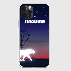 Чехол для iPhone 12 Pro Max с принтом SINGULAR в Кировске, Силикон |  | алый закат | звездное небо | неоновый тигр | ночное небо | тигр на закате
