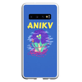 Чехол для Samsung Galaxy S10 с принтом ANIKV в Кировске, Силикон | Область печати: задняя сторона чехла, без боковых панелей | Тематика изображения на принте: anika | anikv | аника | анна пурцен | было или нет | песни