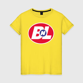 Женская футболка хлопок с принтом Buy n Large в Кировске, 100% хлопок | прямой крой, круглый вырез горловины, длина до линии бедер, слегка спущенное плечо | buy n large | pixar | vdzabma | пиксар