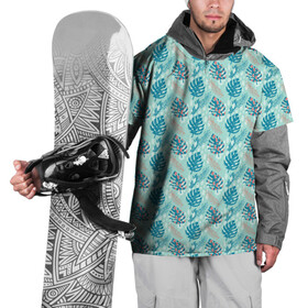 Накидка на куртку 3D с принтом Тропический паттерн, монстера в Кировске, 100% полиэстер |  | Тематика изображения на принте: абстракция | веточка | гавайи | джунгли | лето | листья | монстера | орнамент | пальма | паттерн | пятна | тропики | тропический | узор