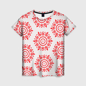 Женская футболка 3D с принтом Цишань Вэнь в Кировске, 100% полиэфир ( синтетическое хлопкоподобное полотно) | прямой крой, круглый вырез горловины, длина до линии бедер | вэнь жохань | вэнь нин | магистр дьявольского культа | солнце | узор | цишань вэнь