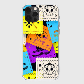 Чехол для iPhone 12 Pro Max с принтом Color pattern в Кировске, Силикон |  | flower | hat | hipster | skull | узор | хипстер | цветок | череп | шляпа