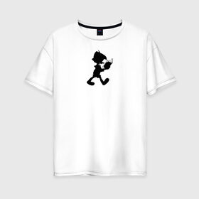 Женская футболка хлопок Oversize с принтом Pinocchio в Кировске, 100% хлопок | свободный крой, круглый ворот, спущенный рукав, длина до линии бедер
 | disney | pinocchio | vdkimel | дисней | пиноккио
