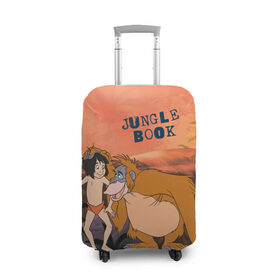 Чехол для чемодана 3D с принтом Mowgli в Кировске, 86% полиэфир, 14% спандекс | двустороннее нанесение принта, прорези для ручек и колес | akela | bagheera | baloo | disney | jungle book | kaa | mowgli | raksha | shere khan | vdgerir | акела | багира | балу | дисней | каа | маугли | шерхан