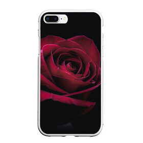 Чехол для iPhone 7Plus/8 Plus матовый с принтом роза в Кировске, Силикон | Область печати: задняя сторона чехла, без боковых панелей | гибридная роза | красная роза | роза | чайная роза | черная роза