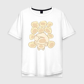 Мужская футболка хлопок Oversize с принтом Bao в Кировске, 100% хлопок | свободный крой, круглый ворот, “спинка” длиннее передней части | Тематика изображения на принте: bao | pixar | vdzabma | бао | пиксар