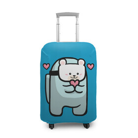 Чехол для чемодана 3D с принтом Nyan Cat (Among Us) в Кировске, 86% полиэфир, 14% спандекс | двустороннее нанесение принта, прорези для ручек и колес | among | among us | cat | cats | crewmate | game | impistor | nyan | space | us | vote | выживший | игра | космос | кот | котейка | котэ | кошка | кэт | невиновный | нян | предатель | самозванец | сердечки | сердечко | сердца | сердце