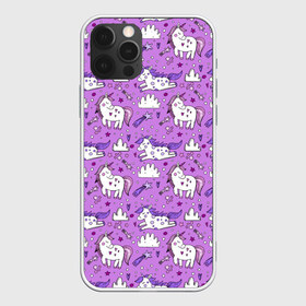 Чехол для iPhone 12 Pro Max с принтом Unicorn pattern в Кировске, Силикон |  | Тематика изображения на принте: cloud | heart | hoofs | horn | mane | pattern | star | tail | unicorn | грива | единорог | звезда | копыта | облако | рог | сердце | узор | хвост