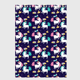 Скетчбук с принтом Unicorn pattern в Кировске, 100% бумага
 | 48 листов, плотность листов — 100 г/м2, плотность картонной обложки — 250 г/м2. Листы скреплены сверху удобной пружинной спиралью | Тематика изображения на принте: cloud | heart | hoofs | horn | mane | pattern | star | tail | unicorn | грива | единорог | звезда | копыта | облако | рог | сердце | узор | хвост