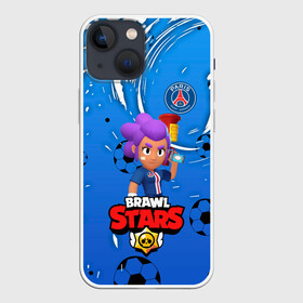 Чехол для iPhone 13 mini с принтом BRAWL STARS SHELLY  PSG. в Кировске,  |  | 8 bit | amber | brawl stars | crow | gale | leon | max | mecha | mecha crow | mr.p | psg | sally leon | shark | shelly | tara | virus 8 bit | werewolf leon | акула | амбер | берли | бравл старс | ворон | макс | оборотень | псж | шелли