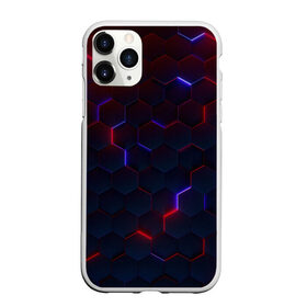 Чехол для iPhone 11 Pro Max матовый с принтом Light Background в Кировске, Силикон |  | art | background | geometry | hexagons | neon | texture | арт | геометрия | неон | текстура | фон | шестигранники