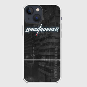 Чехол для iPhone 13 mini с принтом Ghostrunner в Кировске,  |  | Тематика изображения на принте: action | cyber | cyberpunk | game | games | ghost runner | ghostrunner | ninja | гост ранер | гостраннер | игра | игры | кибер | ниндзя | призрачный беглец | экшен