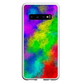 Чехол для Samsung Galaxy S10 с принтом Multicolored в Кировске, Силикон | Область печати: задняя сторона чехла, без боковых панелей | Тематика изображения на принте: abstract | colorful | holi | neon | pattern | rainbow | texture | абстракция | граффити | дым | искусство | кислота | кислотный | краска | красочный | микс | неоновый | облака | радуга | радужный | текстура | туман | узор | холи