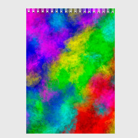 Скетчбук с принтом Multicolored в Кировске, 100% бумага
 | 48 листов, плотность листов — 100 г/м2, плотность картонной обложки — 250 г/м2. Листы скреплены сверху удобной пружинной спиралью | abstract | colorful | holi | neon | pattern | rainbow | texture | абстракция | граффити | дым | искусство | кислота | кислотный | краска | красочный | микс | неоновый | облака | радуга | радужный | текстура | туман | узор | холи