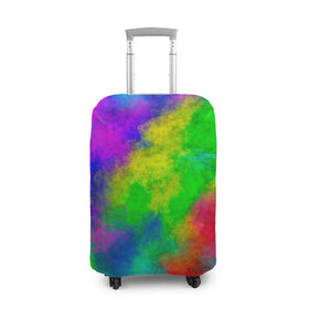 Чехол для чемодана 3D с принтом Multicolored в Кировске, 86% полиэфир, 14% спандекс | двустороннее нанесение принта, прорези для ручек и колес | abstract | colorful | holi | neon | pattern | rainbow | texture | абстракция | граффити | дым | искусство | кислота | кислотный | краска | красочный | микс | неоновый | облака | радуга | радужный | текстура | туман | узор | холи
