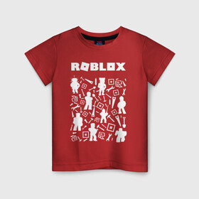 Детская футболка хлопок с принтом ROBLOX в Кировске, 100% хлопок | круглый вырез горловины, полуприлегающий силуэт, длина до линии бедер | piggy | roblox | roblox games | roblox piggy | игра роблокс | пигги. | роблокс | роблокс пигги | робукс