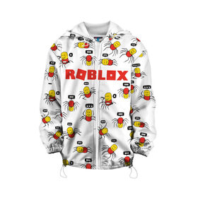 Детская куртка 3D с принтом ROBLOX в Кировске, 100% полиэстер | застежка — молния, подол и капюшон оформлены резинкой с фиксаторами, по бокам — два кармана без застежек, один потайной карман на груди, плотность верхнего слоя — 90 г/м2; плотность флисового подклада — 260 г/м2 | piggy | roblox | roblox games | roblox piggy | игра роблокс | пигги. | роблокс | роблокс пигги | робукс