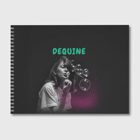 Альбом для рисования с принтом Dequine в Кировске, 100% бумага
 | матовая бумага, плотность 200 мг. | dequine | vishnya | вишня | данеля садыкова | деквин | декуин | дэквин