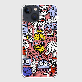 Чехол для iPhone 13 mini с принтом Tosh в Кировске,  |  | Тематика изображения на принте: color | hipster | pattern | pop art | tosh | ерунда | поп арт | узор | хипстер | цвет