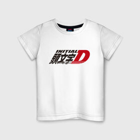 Детская футболка хлопок с принтом Initial D Logo (Z) в Кировске, 100% хлопок | круглый вырез горловины, полуприлегающий силуэт, длина до линии бедер | initial | initial d | аниме | аниме дрифт | библии дрифта | бунта фудзивара | гонки | дрифт | инисяру | инисяру ди | кэисукэ такахаси | манга | рёсукэ такахаси | спортивное вождение | сюити сигэно