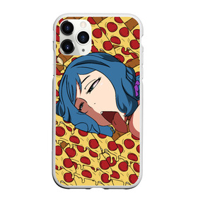 Чехол для iPhone 11 Pro матовый с принтом АХЕГАО ПИЦЦА в Кировске, Силикон |  | ahegao | anime | pizza | аниме | ахегао | пицца