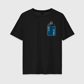 Женская футболка хлопок Oversize с принтом SLAVA MARLOW в Кировске, 100% хлопок | свободный крой, круглый ворот, спущенный рукав, длина до линии бедер
 | slava marlow | артемготлиб | моргенштерн | рэп
