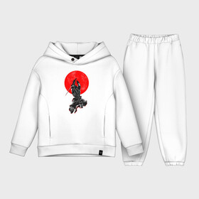 Детский костюм хлопок Oversize с принтом Samurai в Кировске,  |  | Тематика изображения на принте: art | katana | man | ninja | red moon | samurai | арт | катана | красная луна | ниндзя | самурай | человек