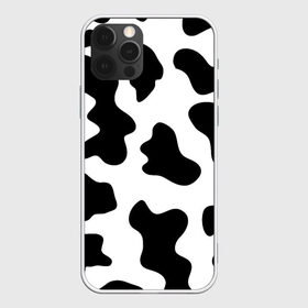 Чехол для iPhone 12 Pro Max с принтом Му-му в Кировске, Силикон |  | абстракция | бык | кожа коровы | корова | му му | пятна | черно белое | черно белые пятна