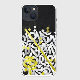 Чехол для iPhone 13 с принтом GRAFFITY в Кировске,  |  | граффити | каллиграфия | минимализм | надписи | настенная живопись | символы