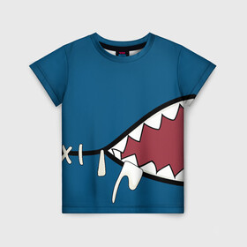 Детская футболка 3D с принтом Акула gawr gura в Кировске, 100% гипоаллергенный полиэфир | прямой крой, круглый вырез горловины, длина до линии бедер, чуть спущенное плечо, ткань немного тянется | baby shark | gawr gura | акула | акуленок | акулы | с акулами | с акулой | челюсти