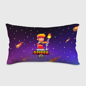 Подушка 3D антистресс с принтом BRAWL STARS AMBER. в Кировске, наволочка — 100% полиэстер, наполнитель — вспененный полистирол | состоит из подушки и наволочки на молнии | 8 bit | amber | brawl stars | colette | crow | gale | leon | max | mecha | mecha crow | mr.p | sally leon | shark | tara | virus 8 bit | werewolf leon | акула | амбер | берли | бравл старс | ворон | коллет | макс | оборотень