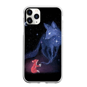 Чехол для iPhone 11 Pro матовый с принтом Лиса и ее дух в Кировске, Силикон |  | Тематика изображения на принте: fox | moon | stars | дух | звезды | лес | леса | лиса | лиса и лес | лисичка | лисичка в лесу | лисички в космосе | лисы | луна | небо | ночное небо | с лисами | темнота