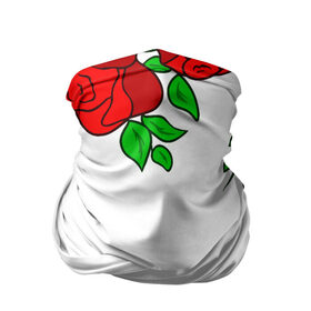 Бандана-труба 3D с принтом Scarlet Roses в Кировске, 100% полиэстер, ткань с особыми свойствами — Activecool | плотность 150‒180 г/м2; хорошо тянется, но сохраняет форму | Тематика изображения на принте: fashion flowers | fashion girl | love | букет | бутоны | жена | красные цветы | лепестки | летние | лето | листья | лучшая | люблю | мама | подарок | природа | растения | розочка | розы | сюрприз | узор | цветок | цветочки