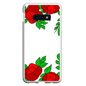 Чехол для Samsung S10E с принтом Scarlet Roses в Кировске, Силикон | Область печати: задняя сторона чехла, без боковых панелей | fashion flowers | fashion girl | love | букет | бутоны | жена | красные цветы | лепестки | летние | лето | листья | лучшая | люблю | мама | подарок | природа | растения | розочка | розы | сюрприз | узор | цветок | цветочки