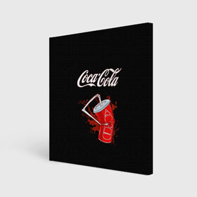 Холст квадратный с принтом Coca Cola в Кировске, 100% ПВХ |  | Тематика изображения на принте: coca cola | газировка | кола | лето | лимонад | свежесть | стакан