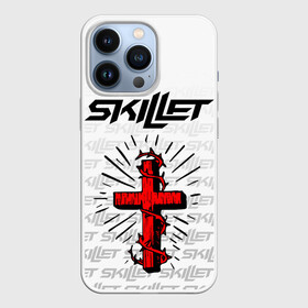 Чехол для iPhone 13 Pro с принтом SKILLET в Кировске,  |  | skillet | skillet 2020 | skillet hero | skillet monster | skillet rose | группа skillet | скелет