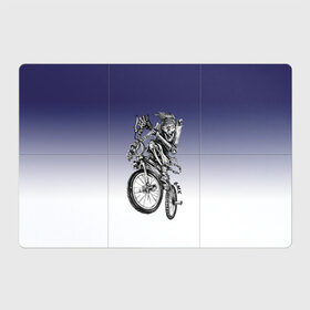 Магнитный плакат 3Х2 с принтом BMX в Кировске, Полимерный материал с магнитным слоем | 6 деталей размером 9*9 см | Тематика изображения на принте: bike | bmx | bones | eyes | jaw | skeleton | skull | sport | велосипед | кости | пасть | скелет | спорт | череп