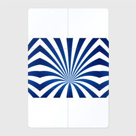 Магнитный плакат 2Х3 с принтом Оптическая иллюзия в Кировске, Полимерный материал с магнитным слоем | 6 деталей размером 9*9 см | глубина | иллюзия | линии | оптическая иллюзия | полосы | синие линии | синие полосы | синий