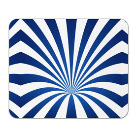 Коврик для мышки прямоугольный с принтом Оптическая иллюзия в Кировске, натуральный каучук | размер 230 х 185 мм; запечатка лицевой стороны | глубина | иллюзия | линии | оптическая иллюзия | полосы | синие линии | синие полосы | синий