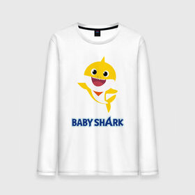 Мужской лонгслив хлопок с принтом Baby Shark Рисунок на спине в Кировске, 100% хлопок |  | Тематика изображения на принте: 