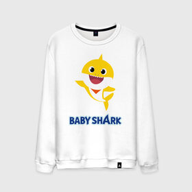 Мужской свитшот хлопок с принтом Baby Shark Рисунок на спине в Кировске, 100% хлопок |  | Тематика изображения на принте: 