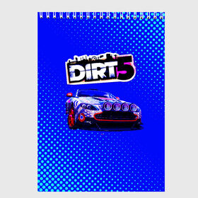 Скетчбук с принтом Dirt 5 в Кировске, 100% бумага
 | 48 листов, плотность листов — 100 г/м2, плотность картонной обложки — 250 г/м2. Листы скреплены сверху удобной пружинной спиралью | Тематика изображения на принте: dirt | dirt 4 | dirt 5 | dirt car | dirt logo | dirt racing | dirt машины | дирт 4 | дирт 5